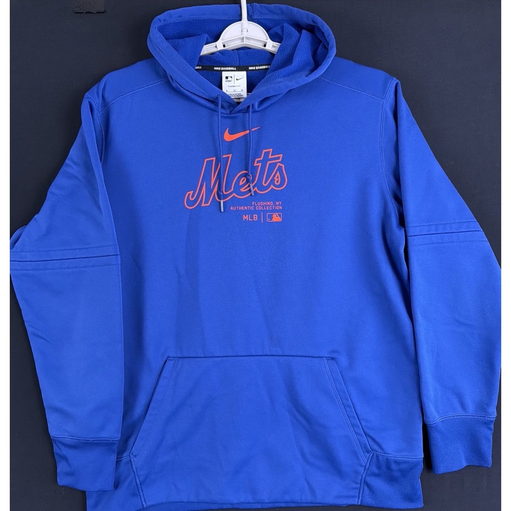Men's Nike New York Mets Blue Therma-Fit Hoodie XXL  New